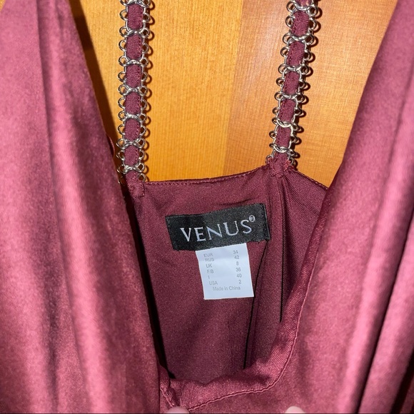 NWOT Maroon Suede-Like Cowl Neck Top - Picture 3 of 3